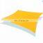 Water Resistant Polyester Sun Shade Sail Triangle UV Block Deck 3m Yellow