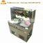 Multi- function Double Round Flat Pan Fried Ice Cream Roll Machine