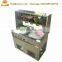 Single Flat Pan Fried Ice Cream Machine with Cooling Storage