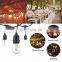 Outdoor S14 String Lights, Vintage Backyard Patio Lights Globe Wedding Light String, Umbrella String Lights