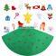 Wholesale Customization Christmas Pendant Children DIY Mass Felt Christmas Tree