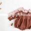 Newborn Baby Romper Cotton Embroidery Flowers Long Sleeve Jumpsuit Playsuit Soft Infant Clothes