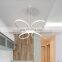 Modern chandelier simple flower-shaped led creative personality art Nordic bedroom study Nordic restaurant chandelier