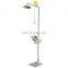 Laboratory fittings wall-mount emergency shower double eye wash