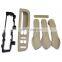 6pcs Set Beige Inner Door Handle Cover Grab Trim Bezel Bracket 3B0867175 1J4959857 1J1867179A for VW Jetta Bora Golf MK4