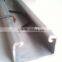 Aluminum and galvanized steel film lock channel and spring