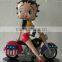Wholesale Resin Craft Betty Statue, Pretty Betty Model, Betty Boop with Motorcycle