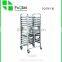 Hotel And Restaurant Supplies 4-tier stainless steel rack trolley , hotel room service trolleys