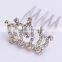 Fashion Crystal Rhinestone Silver Gold Girls Mini Rhinestone Tiara Crown