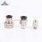 PC Straight Push To Connect One Touch Pneumatic Fittings Series Brass Fitting