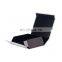 Custom printing white rigid cardboard folding gift box with black trim