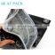 Custom Printed Holographic Foil  Packing Bags With Zip lock