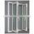 Australian standard high quality white tempered glass aluminum window