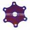 AOSU Universal Auto Car 6 Holes Baking Blue Steering Wheel Center Cap Cover With Bolts