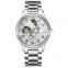 TEVISE 8122A Men's Automatic Mechanical Watches Full Steel Watches Business Moon Phase Watch