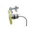 CALT Textile length measuring sensor wheel meter counter 300mm perimeter 1000ppr rotary encoder with spring bracket
