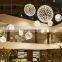 Modern Spark Ball Chandelier Creative Round Hanging Light For Hotel Chandeliers