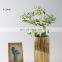 Minimalist Creative Nordic Gold Plated Marble Flower Household Ornaments Ceramic Vase For Home Decor