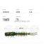 JOHNCOO 45mm 0.4g 50pcs Shrimp Bait Ocean Rock Lure Bass Swim Soft Worm Fishing Lure