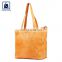 Anthracite Fittings Unique Pattern Wholesale Cotton Lining Material Women Genuine Leather Shopper Bag