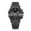 Luxury Watch Japan Quartz Man Black Custom Brand Logo Watch Steel Band Factory Price Cheap OEM For Men Watch