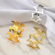 Five Star Christmas Napkin Rings Decorate Party Wedding Holder