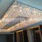 High Ceiling Wedding Large Chandelier Hotel Villa Rectangular Luxury Crystal Chandelier
