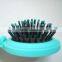 Manufacture Pocket Foldable Hair Brush With Mirror , Plastic Mirror