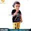 Ins Hot Sale Style Children Boy Clothing Set 100% Cotton Tops+ Cartoon Deer Yellow Trousers
