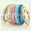 Silicone diamond bracelet rubber wristband customized jewelry band