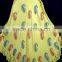 Beautiful pink hand printed umbrella dress Celebrity elegant style sleeveless dresses in india for wholesale