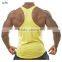 Factory directory 100% cotton printing logo mens gym tank top wholesale stringer singlet