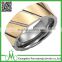 High quality fashion ring jewellery wholesale tungsten wood Inlay ring