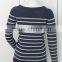 7GG stripe knitted wear casual women pullover sweater