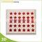 Safe printing 3d epoxy resin sticker