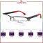 Laura Fairy Wenzhou Wholesale Cheap New Model Fashion Black Half Rim Optical Frame