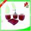 Hot Sales 4pcs palstic bathroom accessory sets