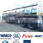 Stainless steel tank trailer, stainless fuel tank trailer, oil tank trailer, 40000~70000 liters