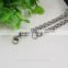 Men's Solid Stainless Steel Ball Chain Link Necklace