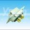 2pin 2W2 brass plating pins female solder D-SUB connector