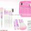 Professional Wooden Portable Make-up Kit 7pcs Set tools Makeup Cosmetic Brush