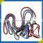 Latest made factory custom pet leash high strength rope dog leash lead leash with two buckle