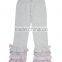 Lovely Pink Fancy Flare triple ruffle Pants for girls