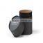 cardboard candle box, luxury black round candle packaging box