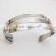 2016 Hot Selling 3 layers Cuff Bangles Bracelets Stainless Steel Jewelry