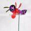 4 Inch Ant Pinwheel Plastic Decorative Insect Garden Sticks