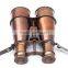 beautiful Hampton Nautical Captain's Antique Copper Binoculars with Leather Case 12140