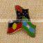 Promotion custom epoxy country flag pins with clutch cap
