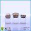 12ml Mini Clear Wide Mouth Glass Jar With Wooden Lid,Glass Bottle With Cork Stoppers