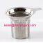 Top quality hot sales cheap tea strainer, etched mesh, stainless steel etched mesh tea strainer